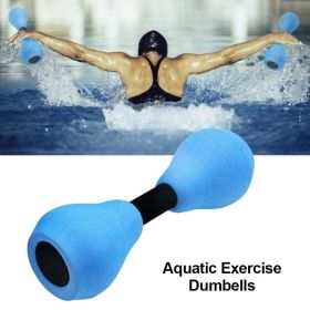 1pair Aquatic Aerobic Exercise Foam Dumbbell; EVA Water Resistance Fitness Equipment For Pool Women Men Weight Loss