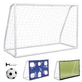 182*120*80cm PVC Pipe Three-In-One With Target Cloth Football Goal