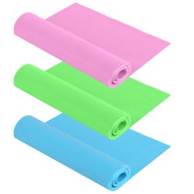 Yoga Resistance Band 3 Sets Non-Toxic Skin-Friendly 3 Tension Elastic Exercise Band Strength Training Physical Therapy Pilates Recovery Rehab