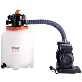 VEVOR Sand Filter Pump for Above Ground Pools, 12-inch, 3000 GPH, 1/2 HP Swimming Pool Pumps System & Filters Combo Set with 6-Way Multi-Port Valve &