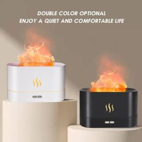 Flame Air Diffuser Humidifier,Upgraded Scent Diffuser For Essential Oils,Ultrasonic Aromatherapy,Fire Mist Humidi With 2 Brightness,Auto-Off Function