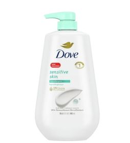 Dove Sensitive Skin Long Lasting Gentle Hypoallergenic Body Wash, 30.6 fl oz