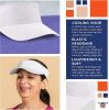 Water Cooling Cap. White Stretchable Head Hat with Visor for Work; Sport; Running. Unisex Free Size Cool Hat with Elastic Band & Open Top. Universal E