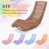 Outdoor Acacia Wood Rocking Chair with Widened Slatted Seat and High Back