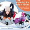 52 Inch Inflatable Snow Sled with Cold-Resistant and Heavy-Duty Material
