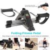 Foldable Exercise Bike Pedal Fitness Exerciser Cycle Bike with LCD Display Mini Pedal Exerciser