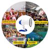 5 Core Megaphone Bull Horn 30W Loud Speaker 800 Yards Range Portable Bullhorn w Recording Volume Control Siren Noise Maker for Kids and Adults for Coa