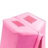 8 Feet Young Gymnasts Cheerleaders Training Folding Balance Beam Pink Plain Flannelette & Pink PVC