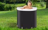 Recovery ice tub, Foldable Adult Bathtub, Outdoor Portable Cold Water Therapy tub, Fitness/Rehab ice tub for Athletes, Long-Lasting Insulated ice tub,