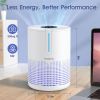 Air Purifiers for Bedroom Home, MOOKA HEPA H13 Filter Air Purifier with USB Cable for Smokers Pollen Pets Dust Odors in Office Car 300 Sq.Ft, Travel-s