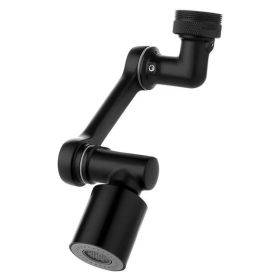 Universal Faucet Lifting Splash-proof Water Faucet Black Mechanical Arm