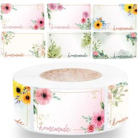 Floral Border Name Tape Classification Tag Note Sticker Labels