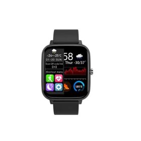 Smartwatch Bluetooth Calling Music Playback Full Touch Mode (Color: Black)