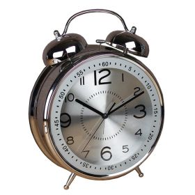 Mechanical Bell Living Room Decoration Quartz Table Clock (Color: White)