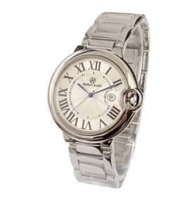 Men Fashion Steel Band Watch Quartz Strap (Option: Bracelet steel band with date)