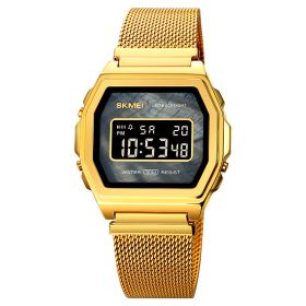 Fashion Cool Multi-function Trend Personality Student Waterproof Stainless Steel Electronic Watch (Option: 5style)