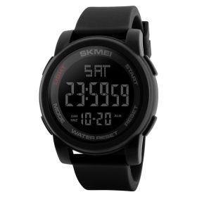 Outdoor Sports Multifunctional Electronic Watch (Color: Black)