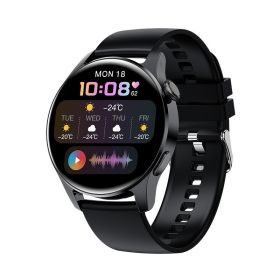 Smart Watch Heart Rate Blood Pressure Blood Oxygen Monitoring Bluetooth Call Music Astronaut Watch (Option: TPU all black)