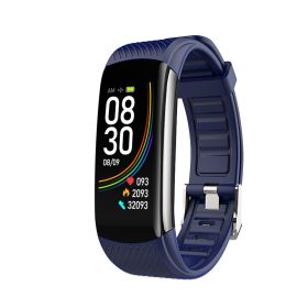 Exercise Pedometer Health Monitoring Smart Bracelet (Color: Blue)