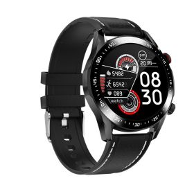 Smart Call Heart Rate Blood Pressure Blood Oxygen Health Monitoring Mode Business Sports Bracelet (Option: Black skin)