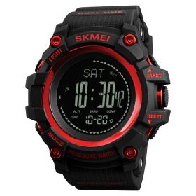 Outdoor Sports Calendar Compass Watch Men's Multifunctional (Color: Red)