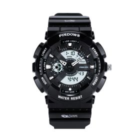 Boys' Outdoor Sports Electronic Watch (Color: Black)