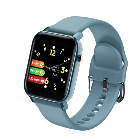 Smart Bracelet Full Touch Square Screen 1.4 Inch IPS HD IP68 Waterproof Heart Rate And Blood Pressure Smart Reminder Watch (Color: Blue)