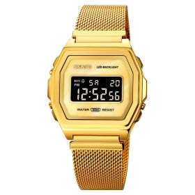 Fashion Cool Multi-function Trend Personality Student Waterproof Stainless Steel Electronic Watch (Option: 7style)