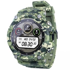 Outdoor Sports Smart Watch HD Screen Pedometer Heart Rate Monitoring (Color: Green)