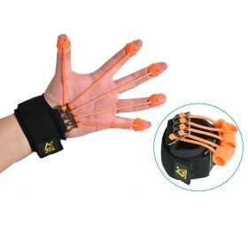 Training Device Hand Yoga Resistance Band Finger Gripper Strength Trainer Extensor Exerciser Finger Flexion And Extension (Color: 75 Ibs)