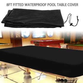 210D black oxford cloth billiard cover  Billiard table dust cover Furniture waterproof cover (select: 245*140*20cm-black)