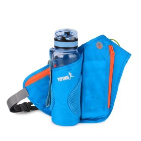 Sports Waist Bag Outdoor Cycling Mountaineering Bag Water Bottle Bag Belt Bag (Color: Blue)