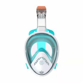 Snorkeling Mask; Full Face Snorkeling & Diving Mask With 180¬∞ Panoramic View With Longer Vent Tube; Waterproof; Anti-Fog & Anti-Leak Technology Mask; (Color: Green, size: L/XL)