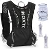 Sport Hydration Vest Running Backpack with 15oz 50oz Water Bladder Adjustable Strap Storage Bag for Trail Running Marathon Race Hiking