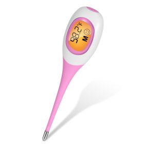 Oral Thermometer Body Thermometer Oral Rectal Underarm Temperature Thermometer (Color: Pink)