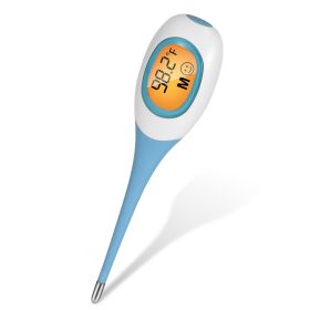 Oral Thermometer Body Thermometer Oral Rectal Underarm Temperature Thermometer (Color: Blue)
