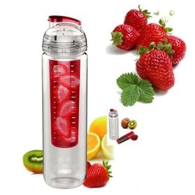 Fruitcola Dome Fruit Infuser Water Bottle (Color: Green)