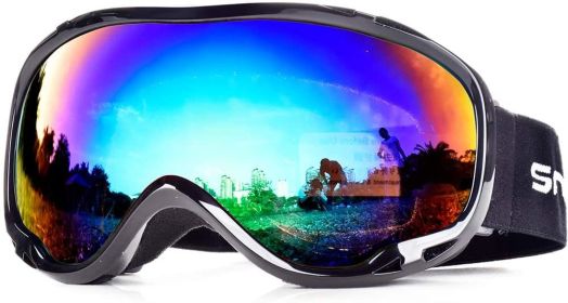 Snowledge Ski Goggles-Snow Snowboard Goggles OTG for Men Women Adult, Anti Fog 100% UV Protection (Color: HB-167 BGreen)