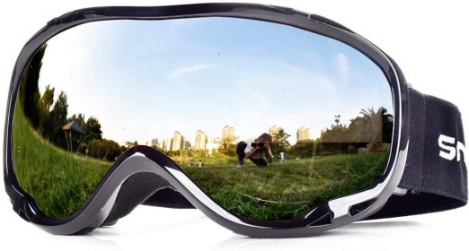 Snowledge Ski Goggles-Snow Snowboard Goggles OTG for Men Women Adult, Anti Fog 100% UV Protection (Color: HB-167 BSliver)