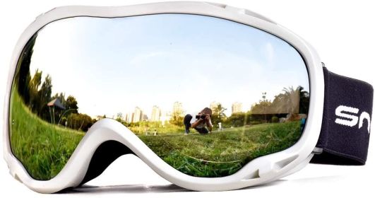 Snowledge Ski Goggles-Snow Snowboard Goggles OTG for Men Women Adult, Anti Fog 100% UV Protection (Color: HB-167 WSliver)