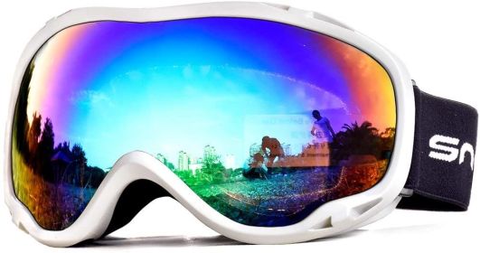 Snowledge Ski Goggles-Snow Snowboard Goggles OTG for Men Women Adult, Anti Fog 100% UV Protection (Color: HB-167 WGreen)