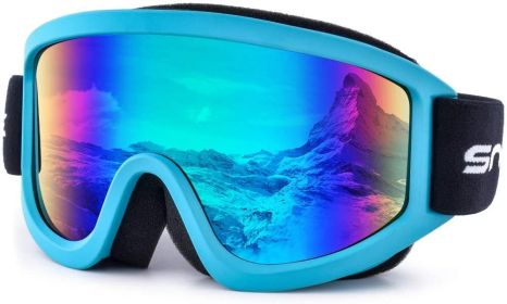 Snowledge Ski Goggles-Snow Snowboard Goggles OTG for Men Women Adult, Anti Fog 100% UV Protection (Color: FGreen)
