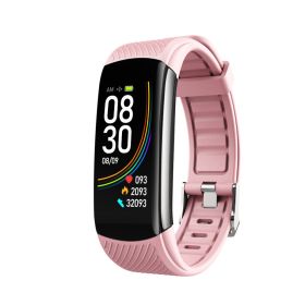 Exercise Pedometer Health Monitoring Smart Bracelet (Color: Pink)