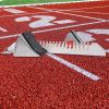 Starting Blocks Track Sprinting 6 Angle Adjustable Aluminum Track Starting Blocks Field Multi-Function Track Blocks for Athletics Plastic Runway Cinde